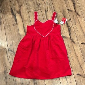 Gymboree Vibrant Red Dress pinnie size 10
